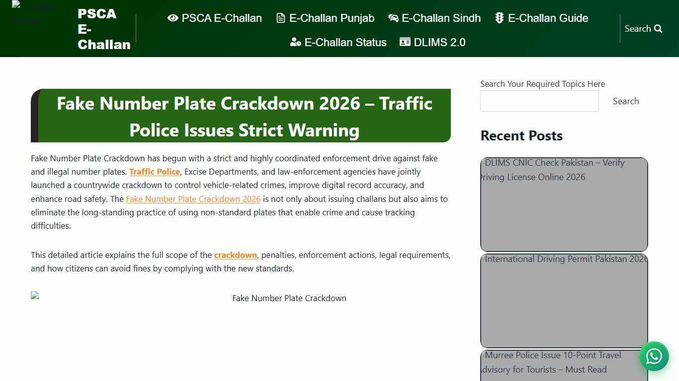 Fake Number Plate Crackdown 2026– Traffic Police Issues Strict Warning