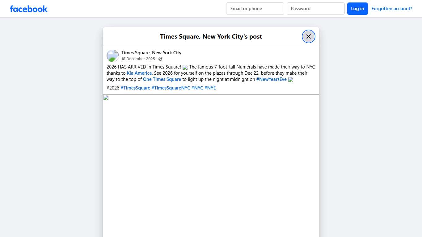 2026 HAS ARRIVED in Times... - Times Square, New York City Facebook